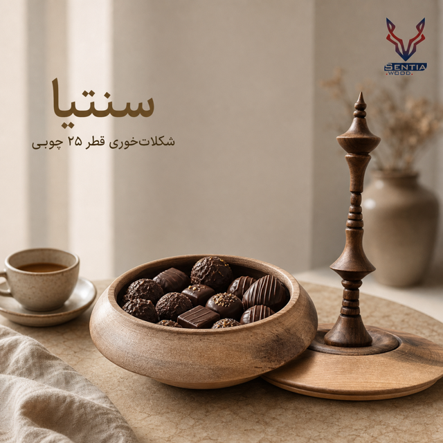 شکلات خوری چوبی