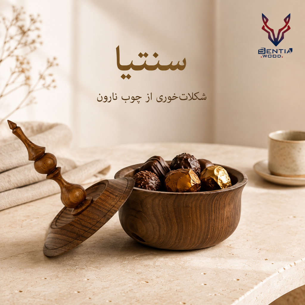 شکلات خوری چوب نارون قطر ۲۰ 