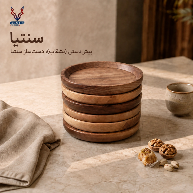 پیش دستی ( بشقاب ) چوبی